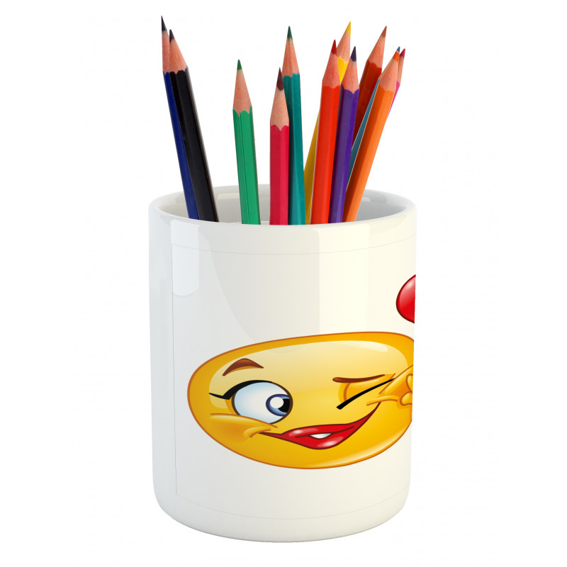 Romantic Flirty Love Mood Pencil Pen Holder