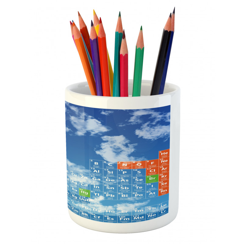 Clouds and Chemistry Pencil Pen Holder