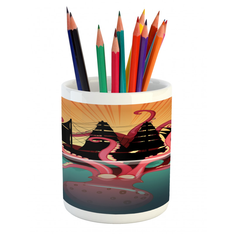 Coral Sea Monster Folk Pencil Pen Holder