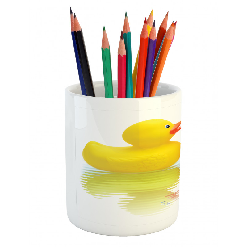 Duck Couple in Love Pencil Pen Holder