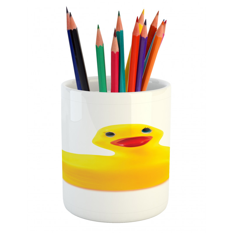 Yellow Ducky Pencil Pen Holder