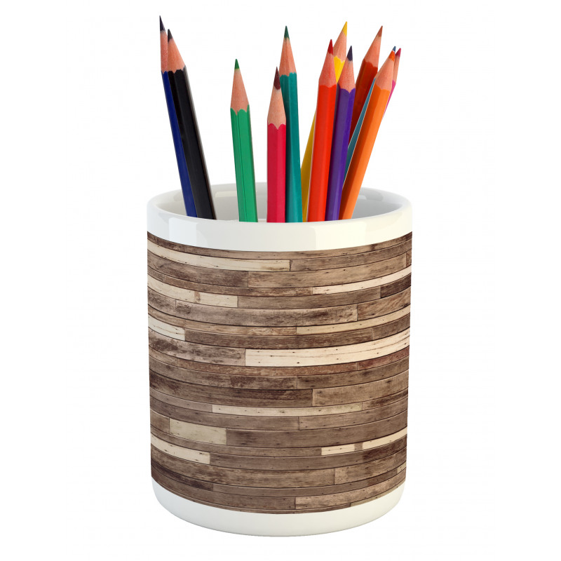 Brown Farmhouse Style Pencil Pen Holder