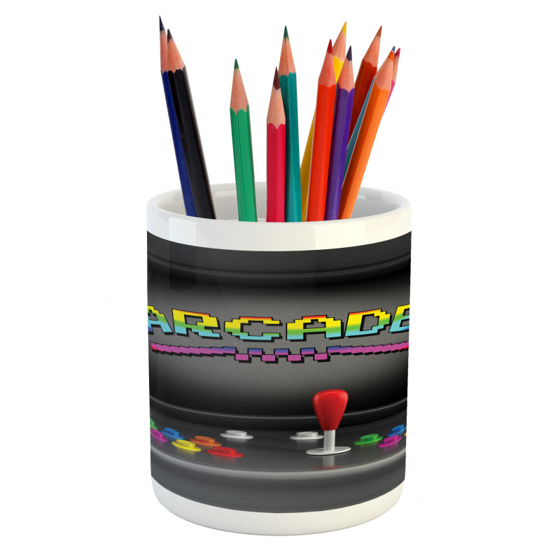 Arcade Retro Fun Pencil Pen Holder
