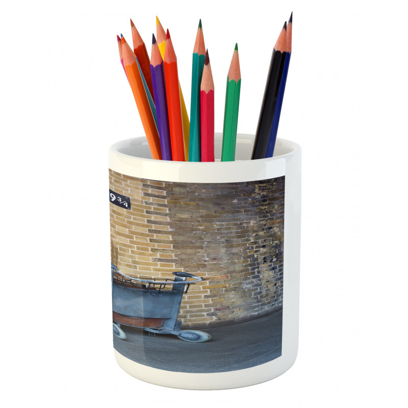 Secret Train Castle Way Pencil Pen Holder