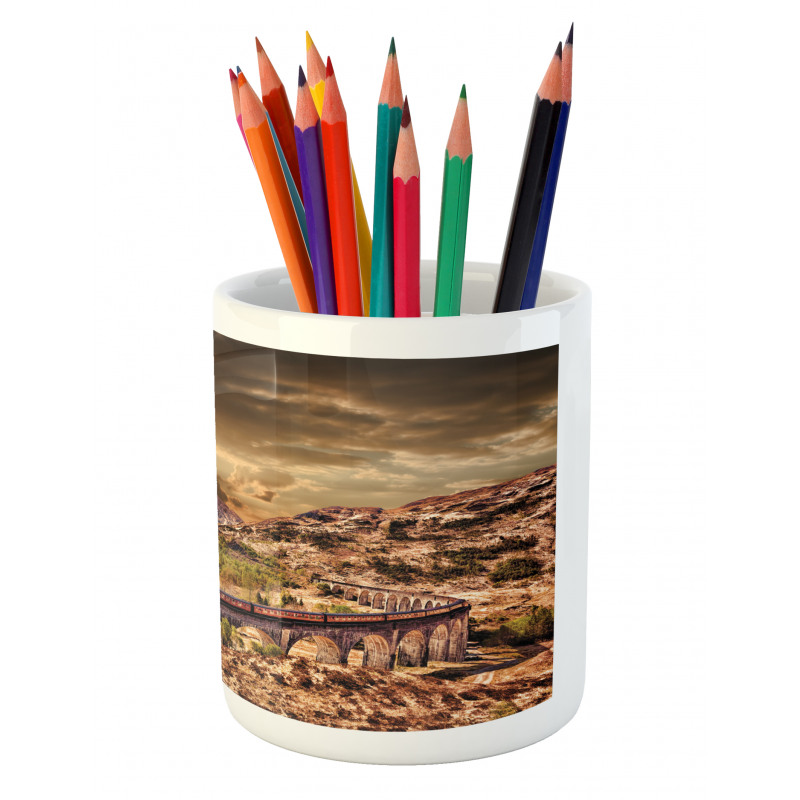 Famous Train Station Pencil Pen Holder