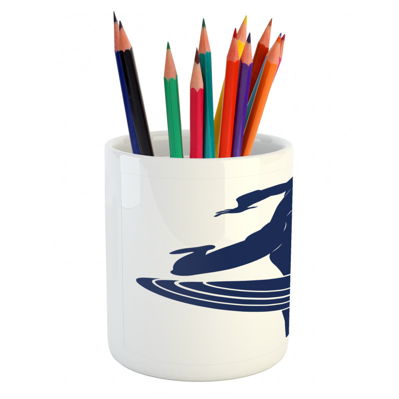 Muscular Hero Man Pencil Pen Holder