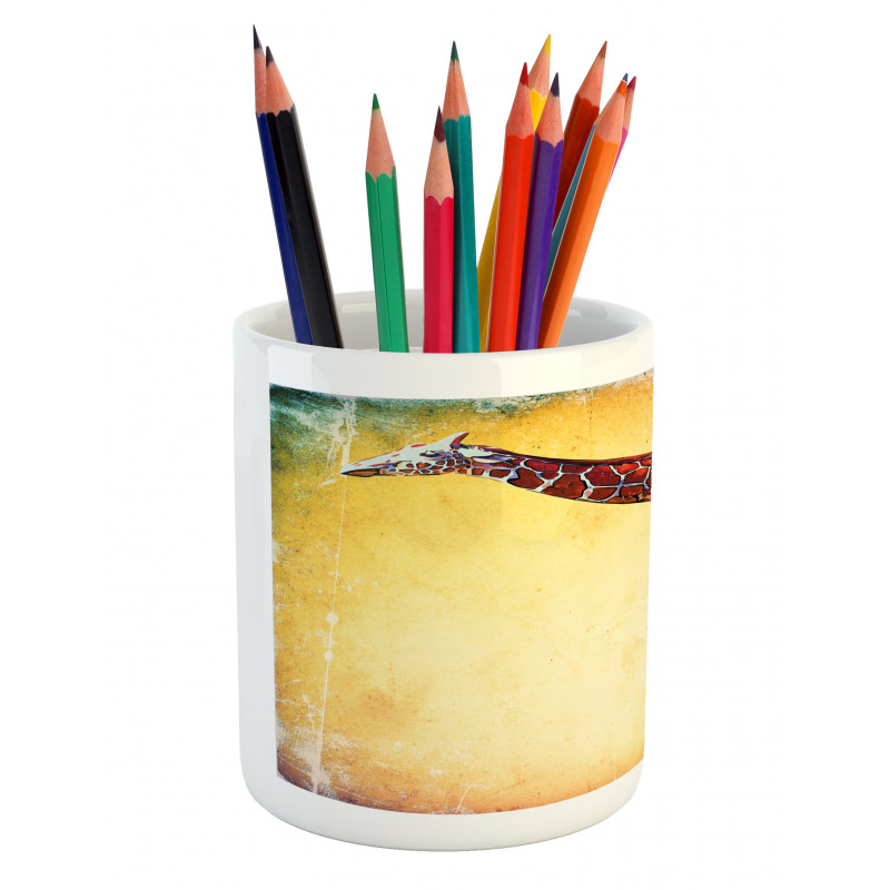 Vintage Scenic Pencil Pen Holder