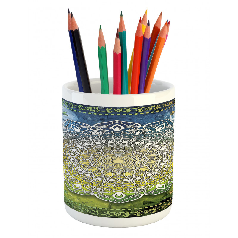 Mandala Boho Pencil Pen Holder