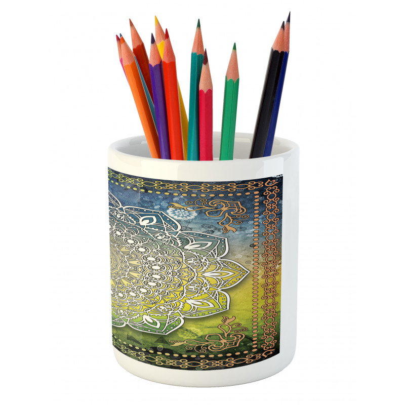 Mandala Boho Pencil Pen Holder