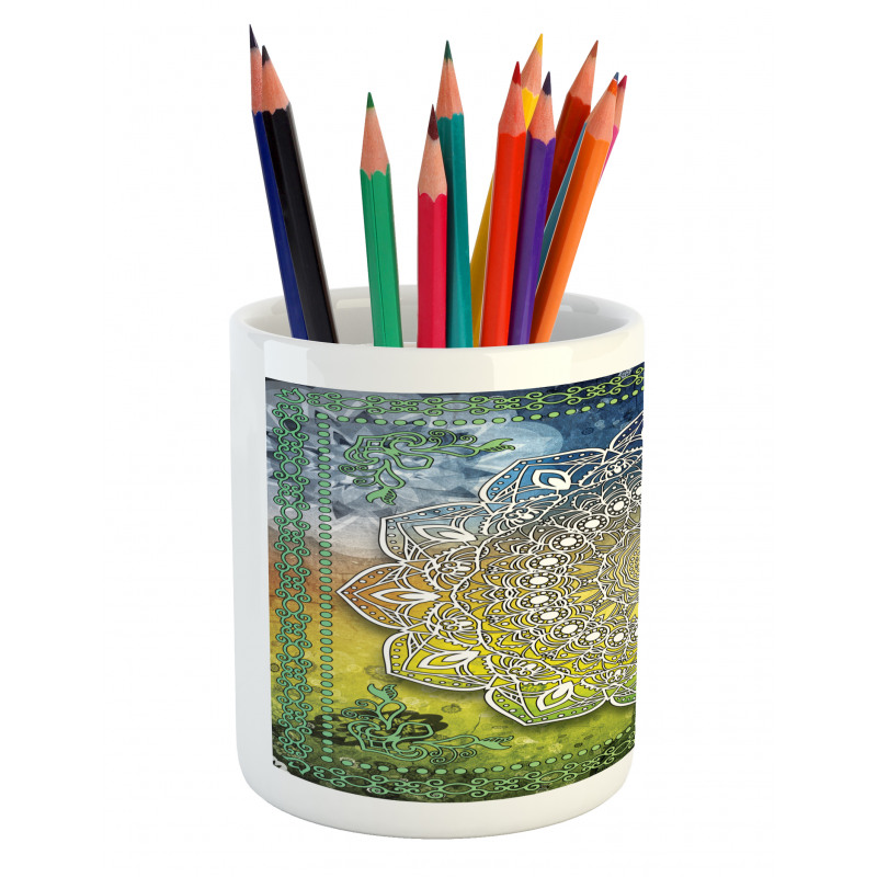 Mandala Boho Pencil Pen Holder