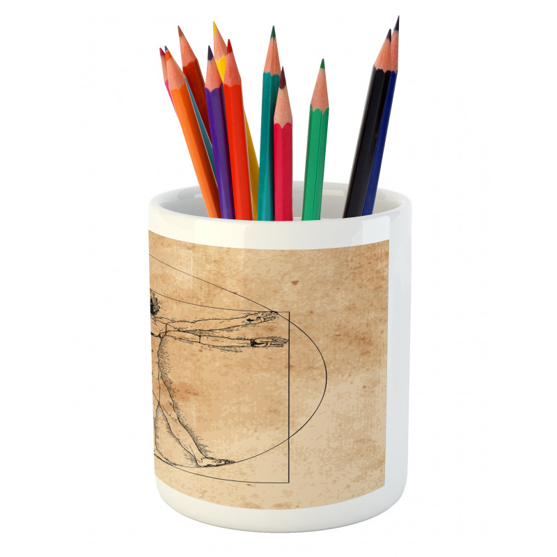 Human Painting Pencil Pen Holder