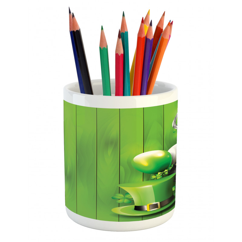 Shamrock Charm Pencil Pen Holder