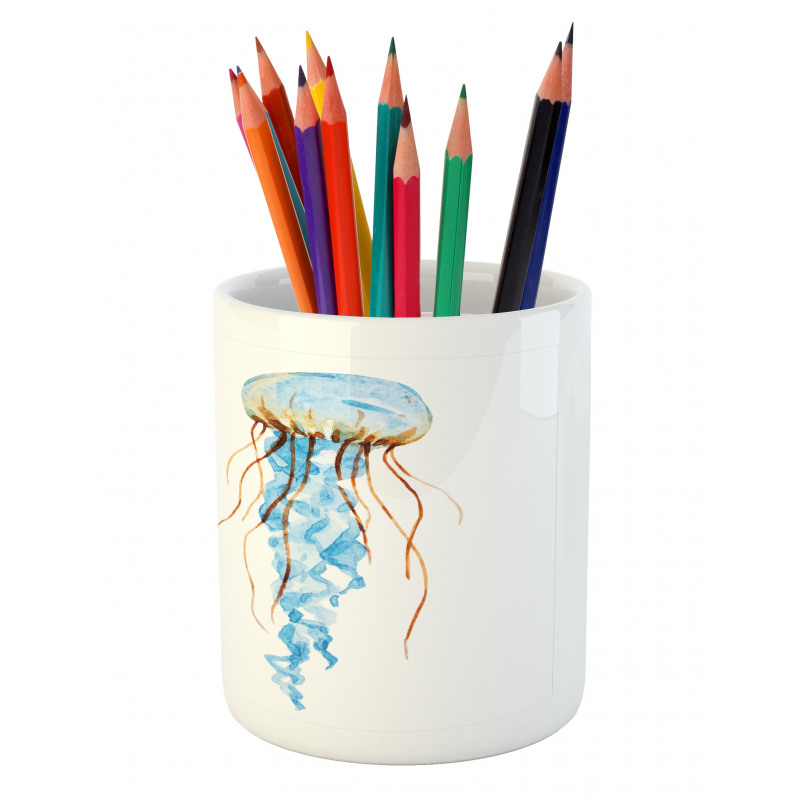 Jellyfish Exotic Sea Pencil Pen Holder