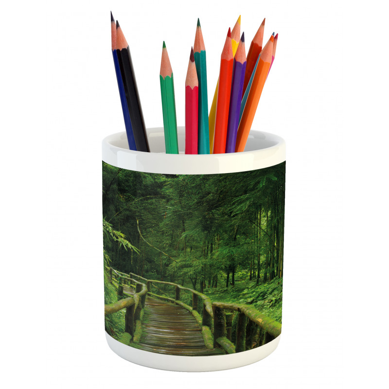 Tropical Thailand Forest Pencil Pen Holder