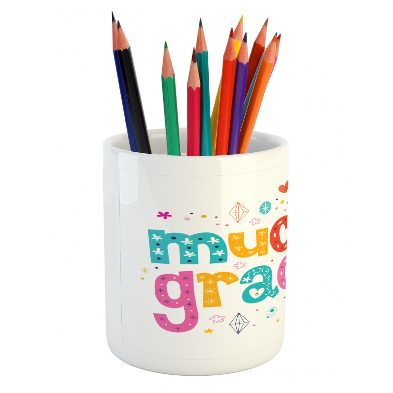 Spanish Thanks Words Pencil Pen Holder