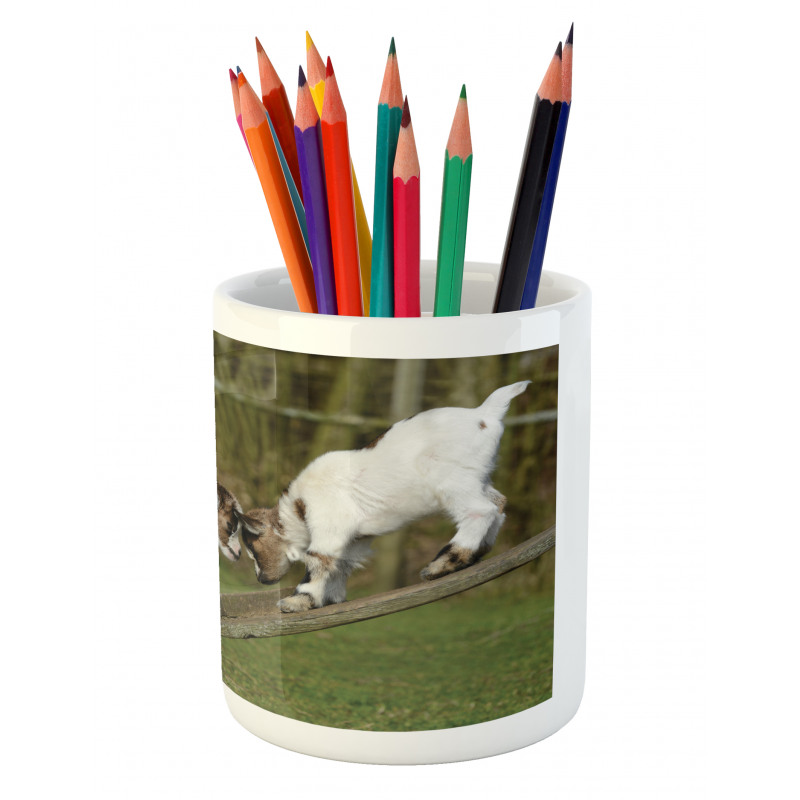 Farm Life with Goats Pencil Pen Holder