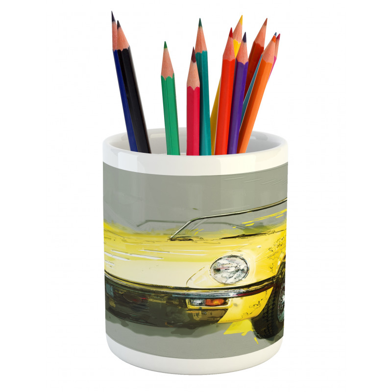 Vintage Retro Style Cuban Pencil Pen Holder