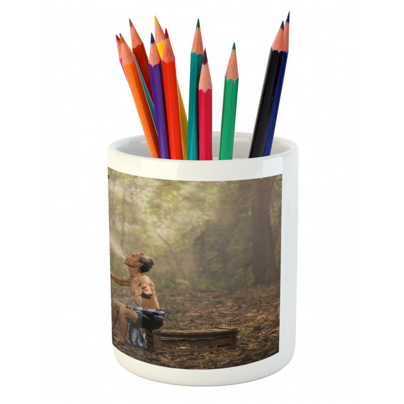 Forest Birds Eco Pencil Pen Holder