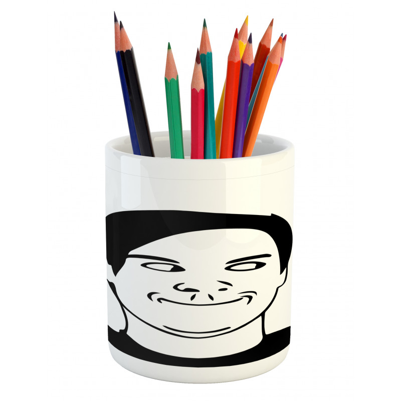 Oh Crap Troll Face Guy Pencil Pen Holder