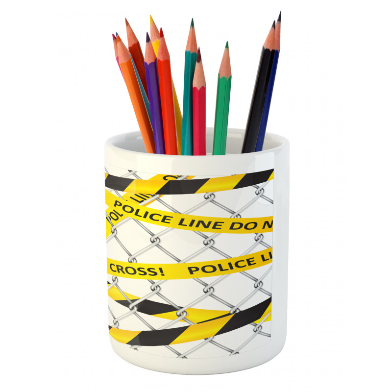 Crime Scene Bands Pencil Pen Holder