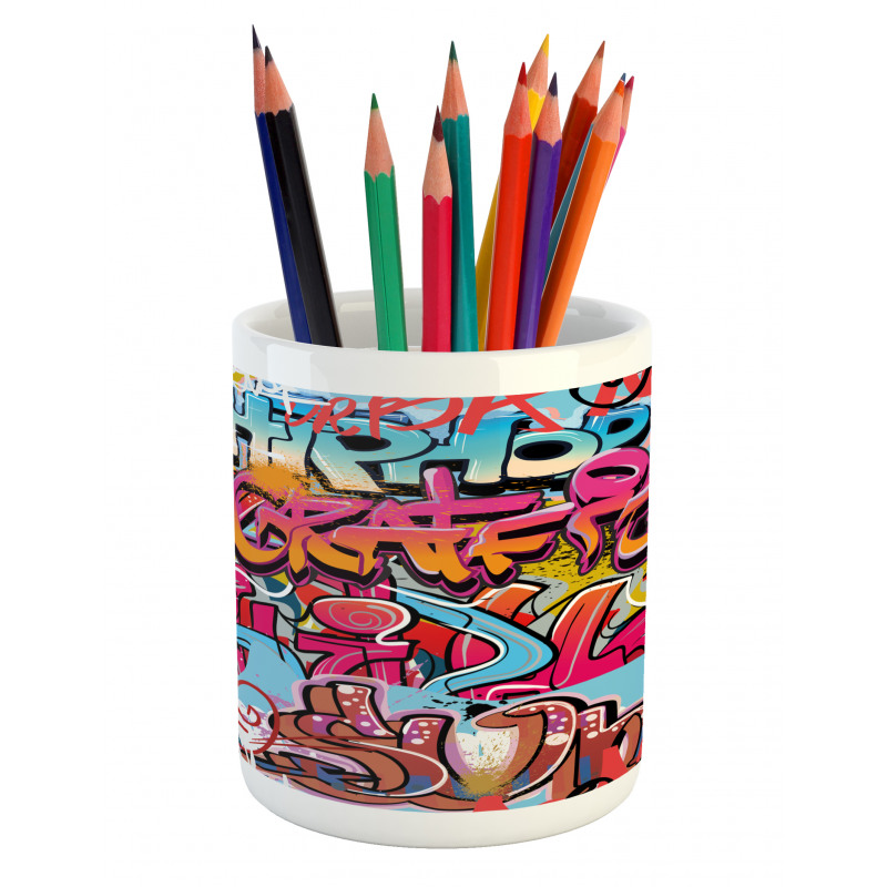 Hip Hop Street Art Pencil Pen Holder