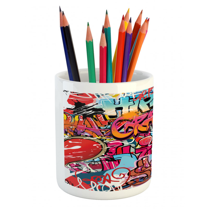 Hip Hop Street Art Pencil Pen Holder