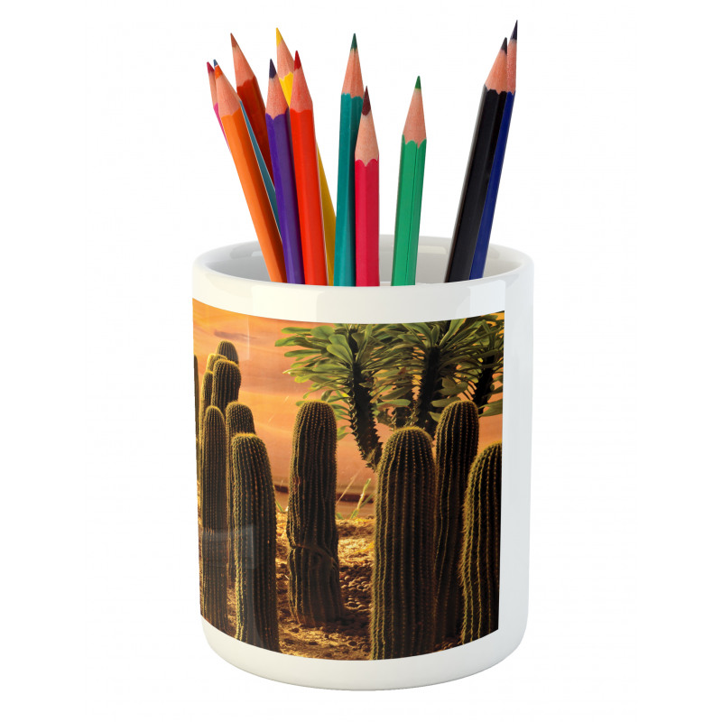 Sunset in Wild Desert Pencil Pen Holder