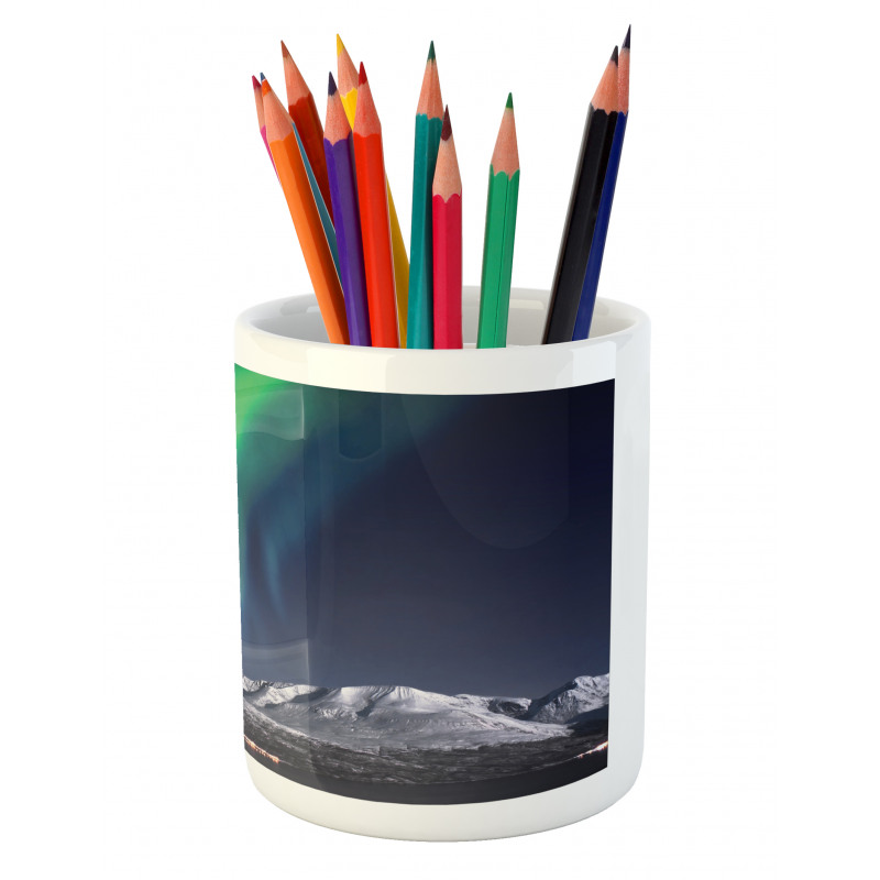 Northern Night Norway Solar Pencil Pen Holder