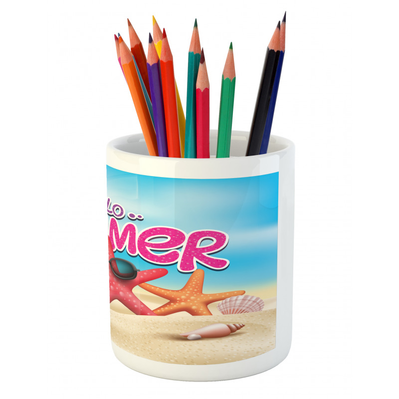 Inspirational Beach Pencil Pen Holder