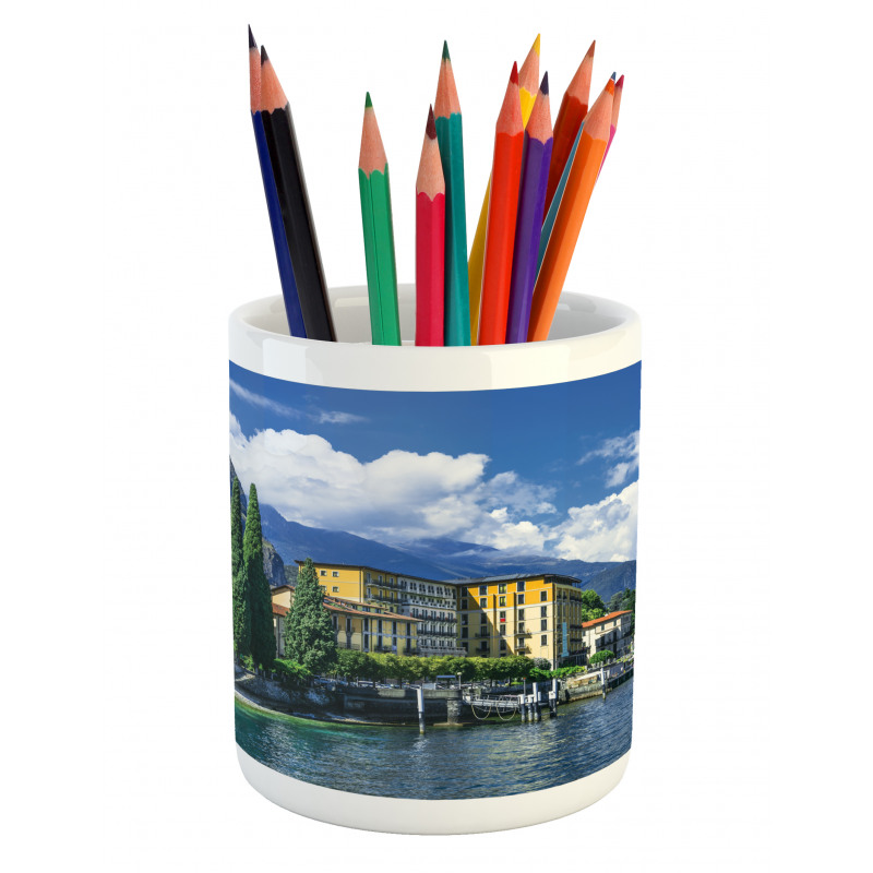 Landscape of Lake Como Pencil Pen Holder