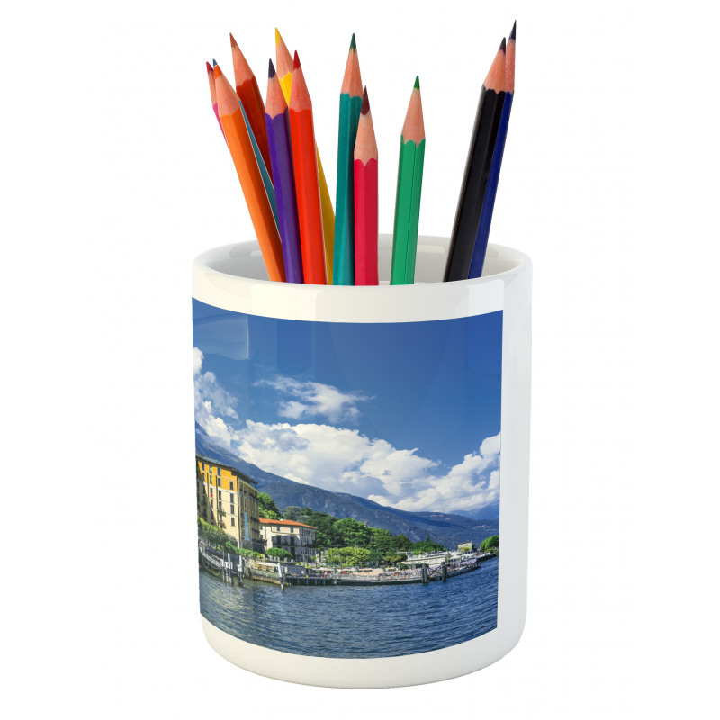 Landscape of Lake Como Pencil Pen Holder