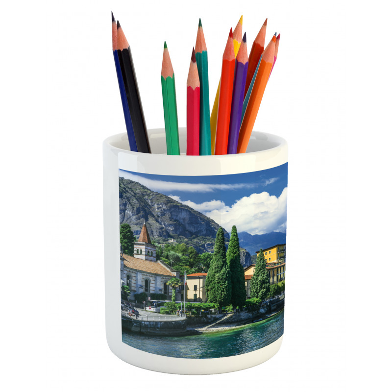 Landscape of Lake Como Pencil Pen Holder