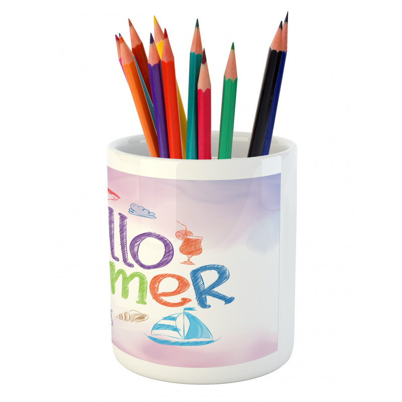 Summer Motivational Pencil Pen Holder