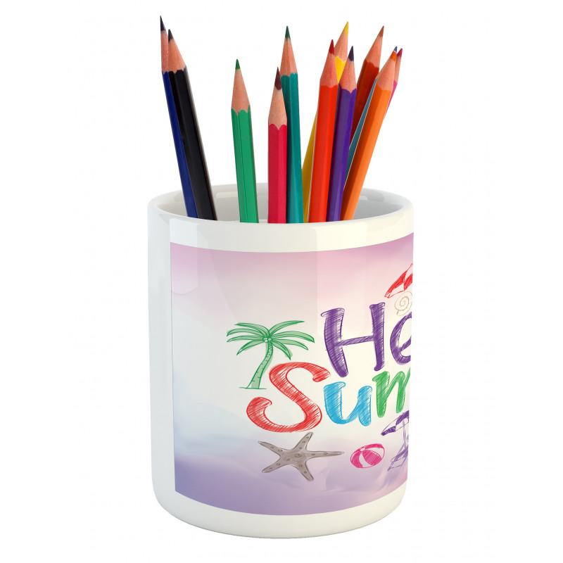 Summer Motivational Pencil Pen Holder