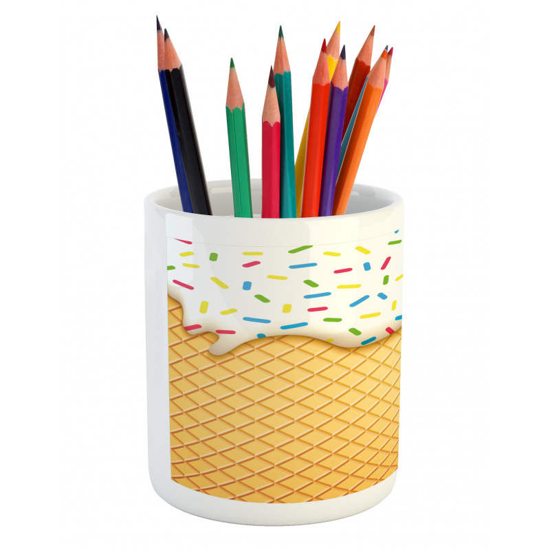 Melting Ice Cream Cones Pencil Pen Holder