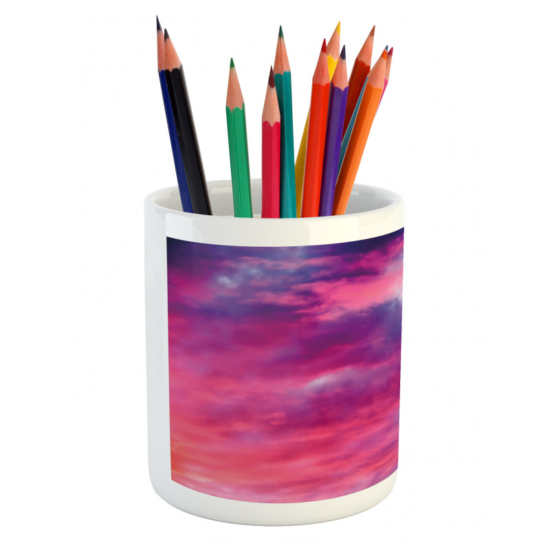 Cloudy Sunset Pencil Pen Holder