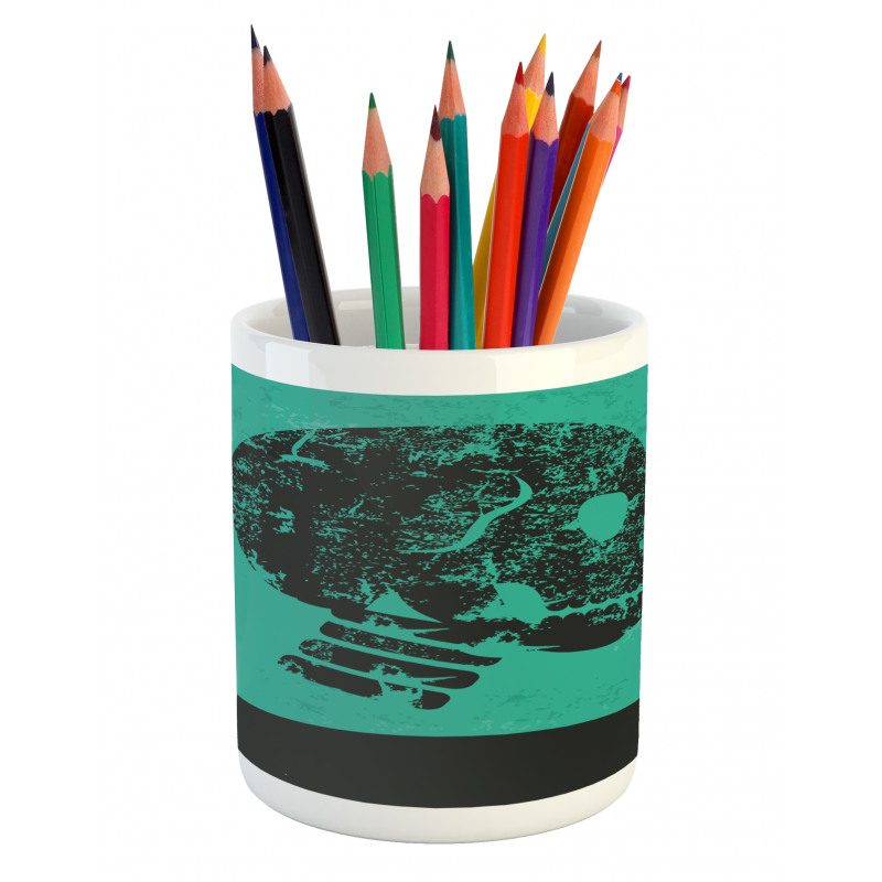 Abstract Human Skeleton Pencil Pen Holder