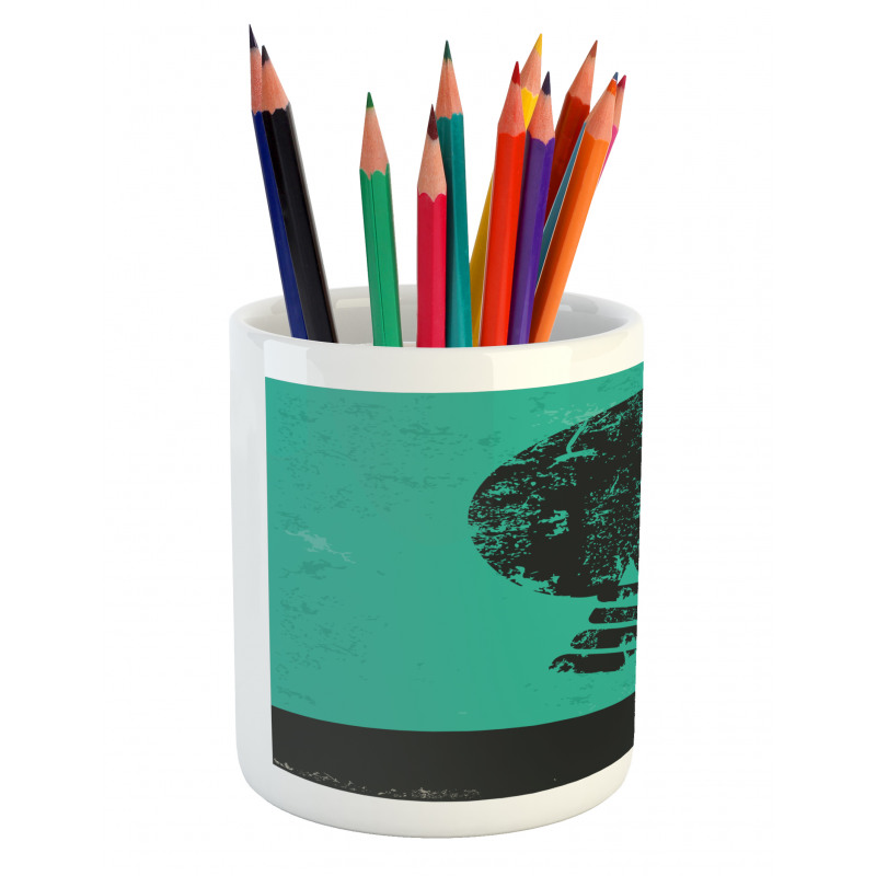 Abstract Human Skeleton Pencil Pen Holder