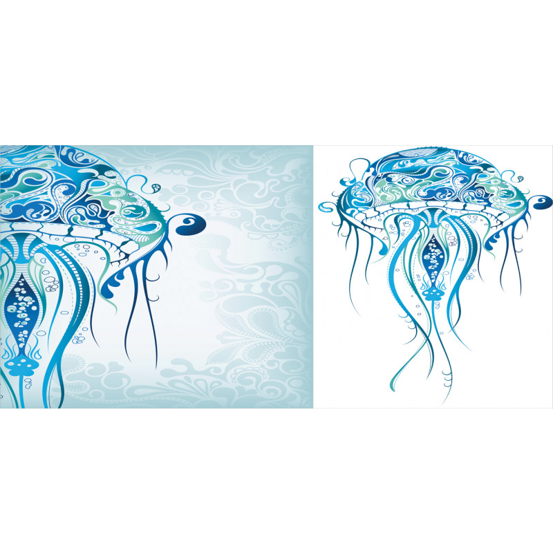 Ocean Jellyfish Paisley Pencil Pen Holder