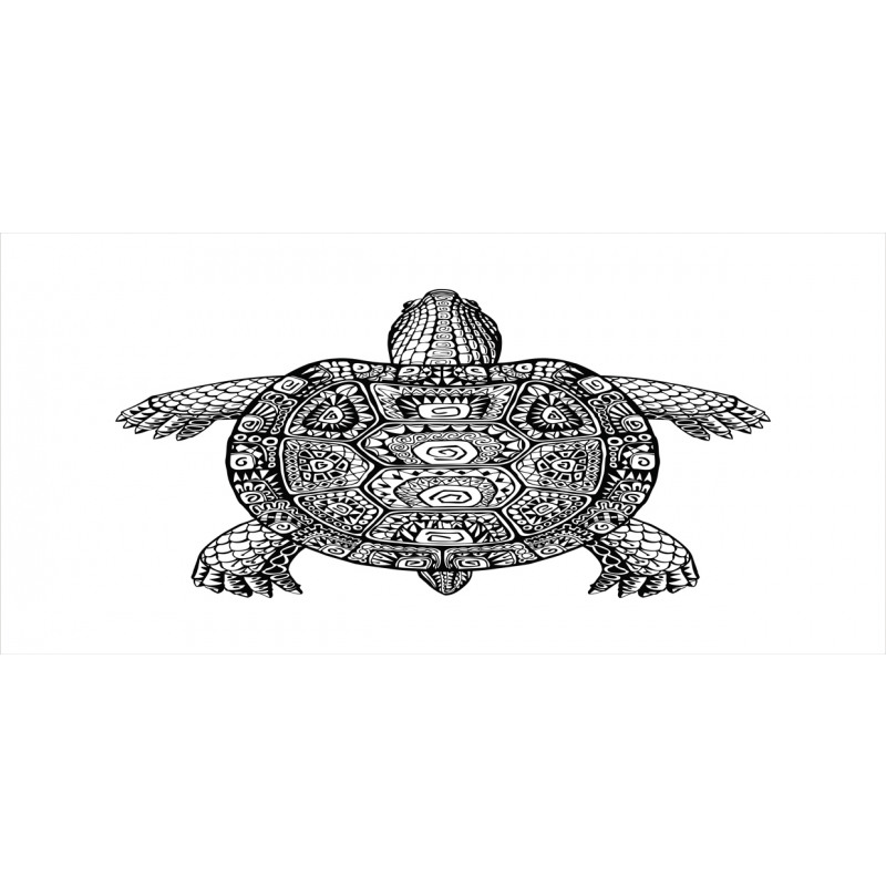Tribal Art on Tortoise Pencil Pen Holder