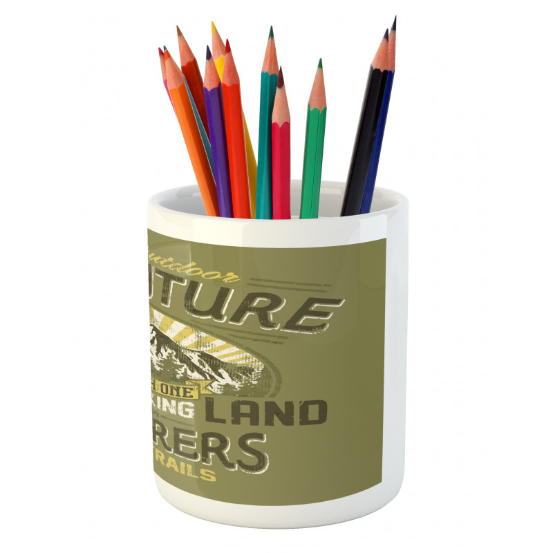 Outdoor Adventure Poster Pencil Pen Holder