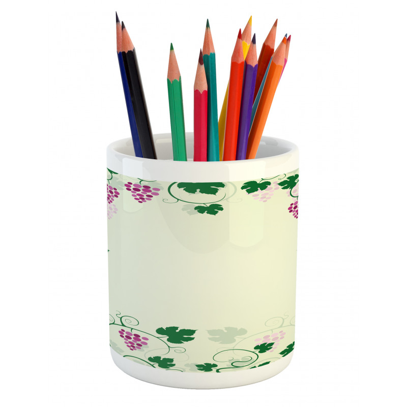 Grape Vines Fruit Garden Pencil Pen Holder