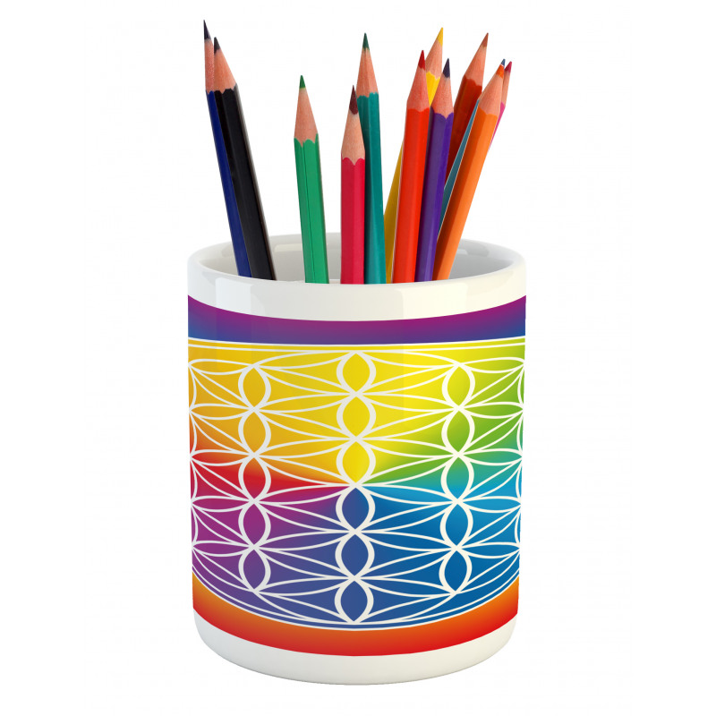 Peace Flower Child Youth Pencil Pen Holder