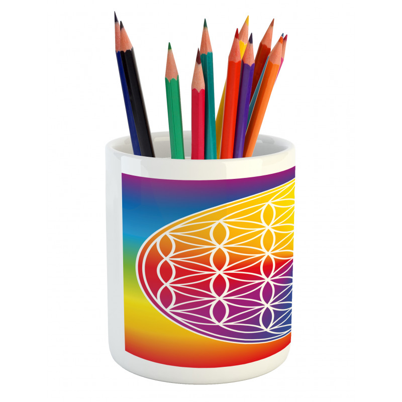 Peace Flower Child Youth Pencil Pen Holder