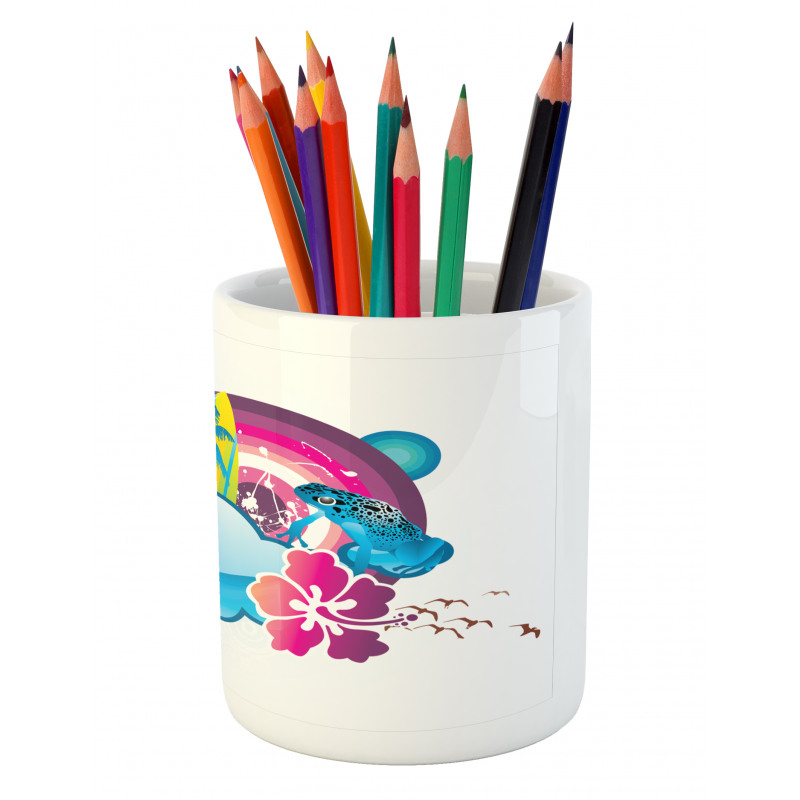 Season Hot Beach Vbes Pencil Pen Holder