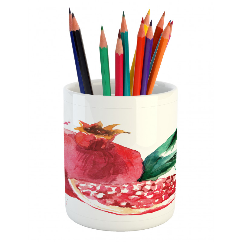 Hand Drawn Watercolor Pencil Pen Holder