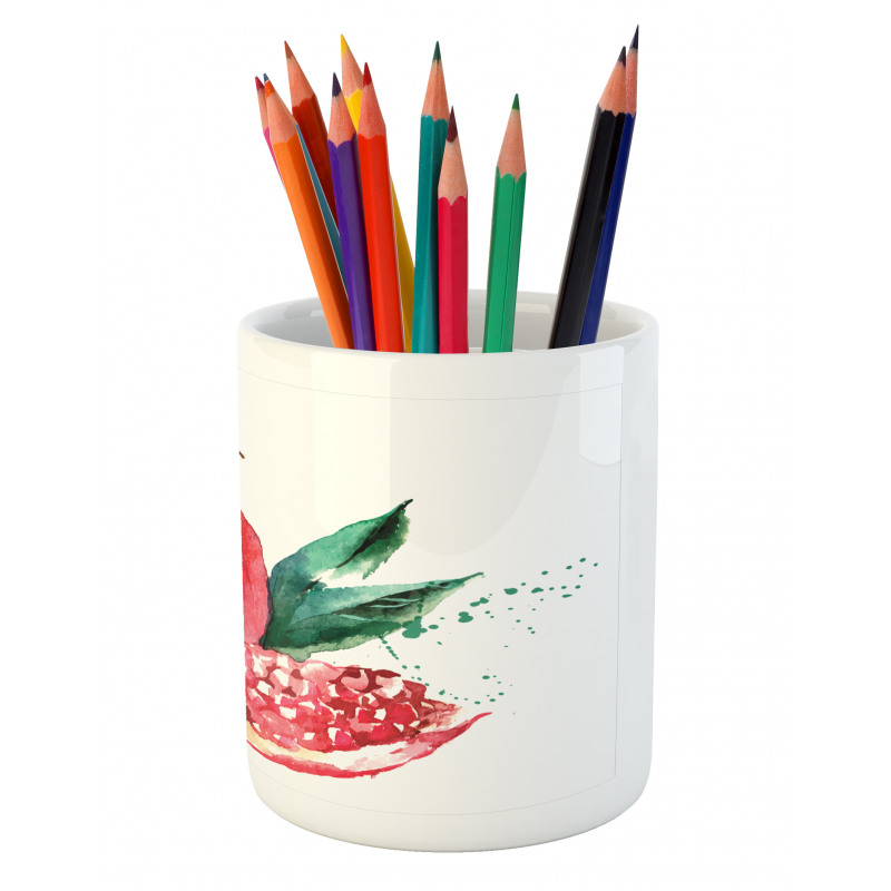 Hand Drawn Watercolor Pencil Pen Holder