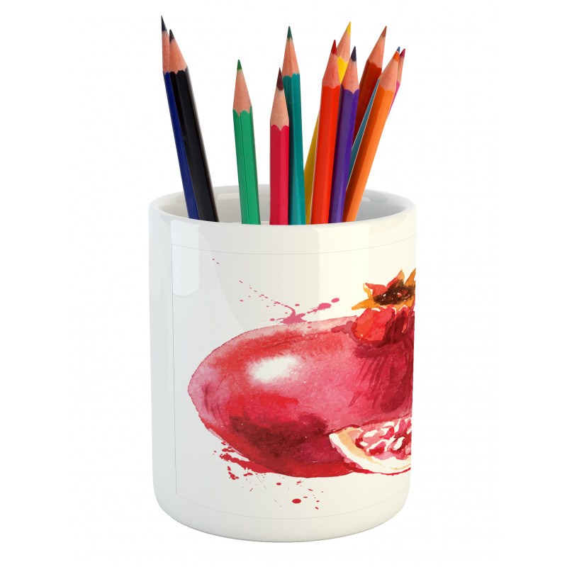 Hand Drawn Watercolor Pencil Pen Holder