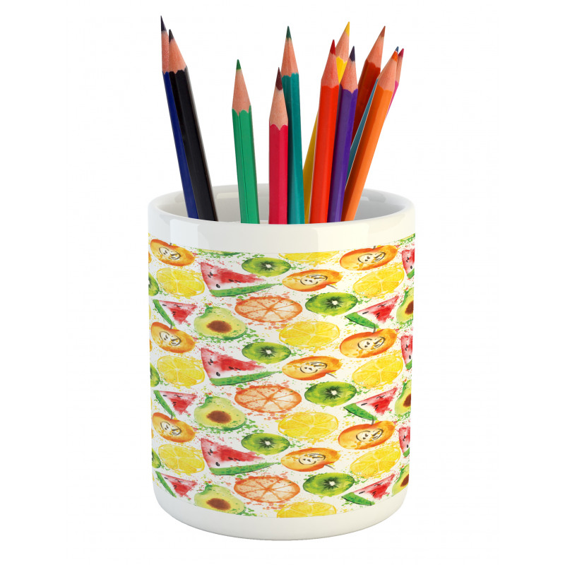 Watermelon Kiwi Avocado Pencil Pen Holder