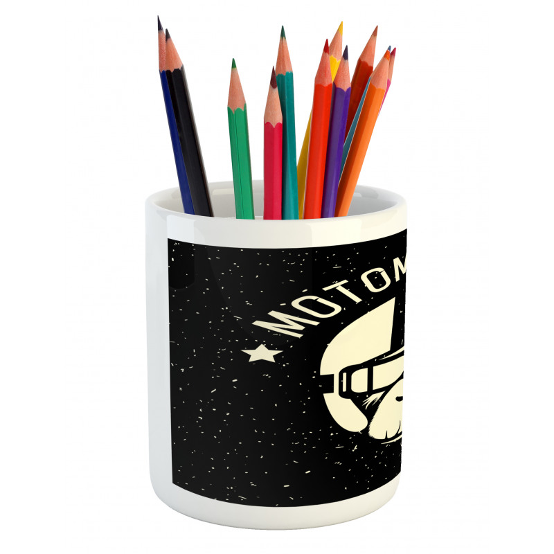 Alien Monkey Sign Pencil Pen Holder